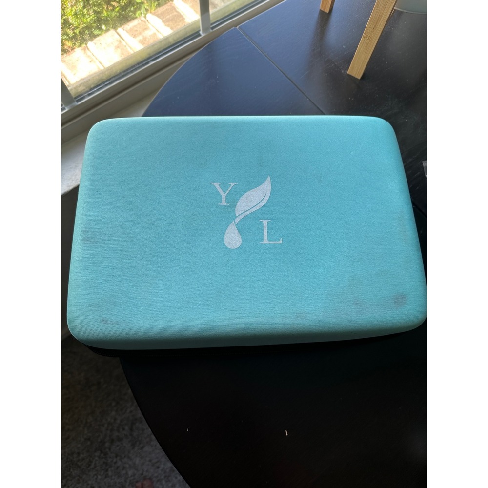 Young Living Essential Oil Carrying Case Turquoise Blue 60 Slot Travel Organizer